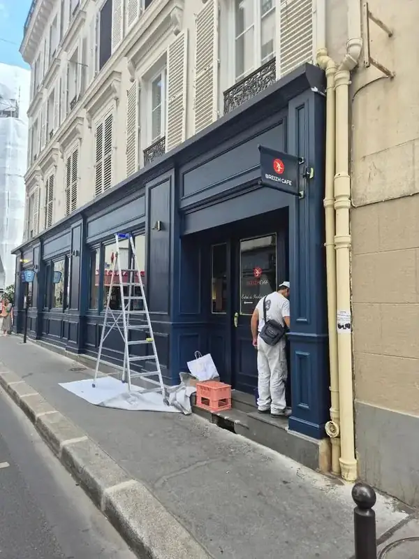 Devanture Breizh Café — Paris 6e