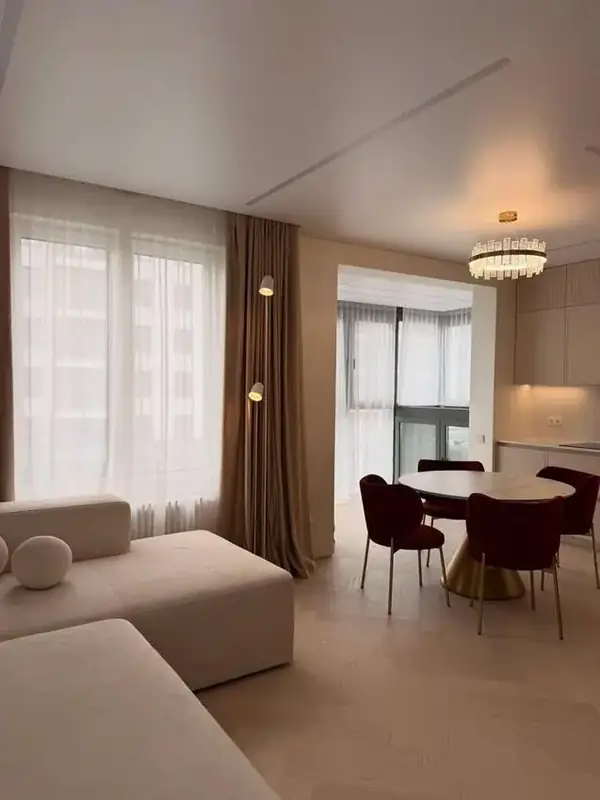 Séjour contemporain crème — Paris 17e